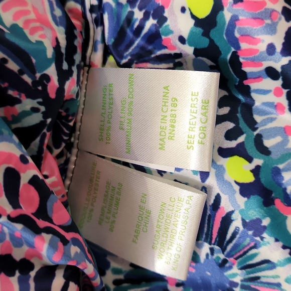 Lilly Pulitzer Black Puffer Jacket - Picture 6 of 7